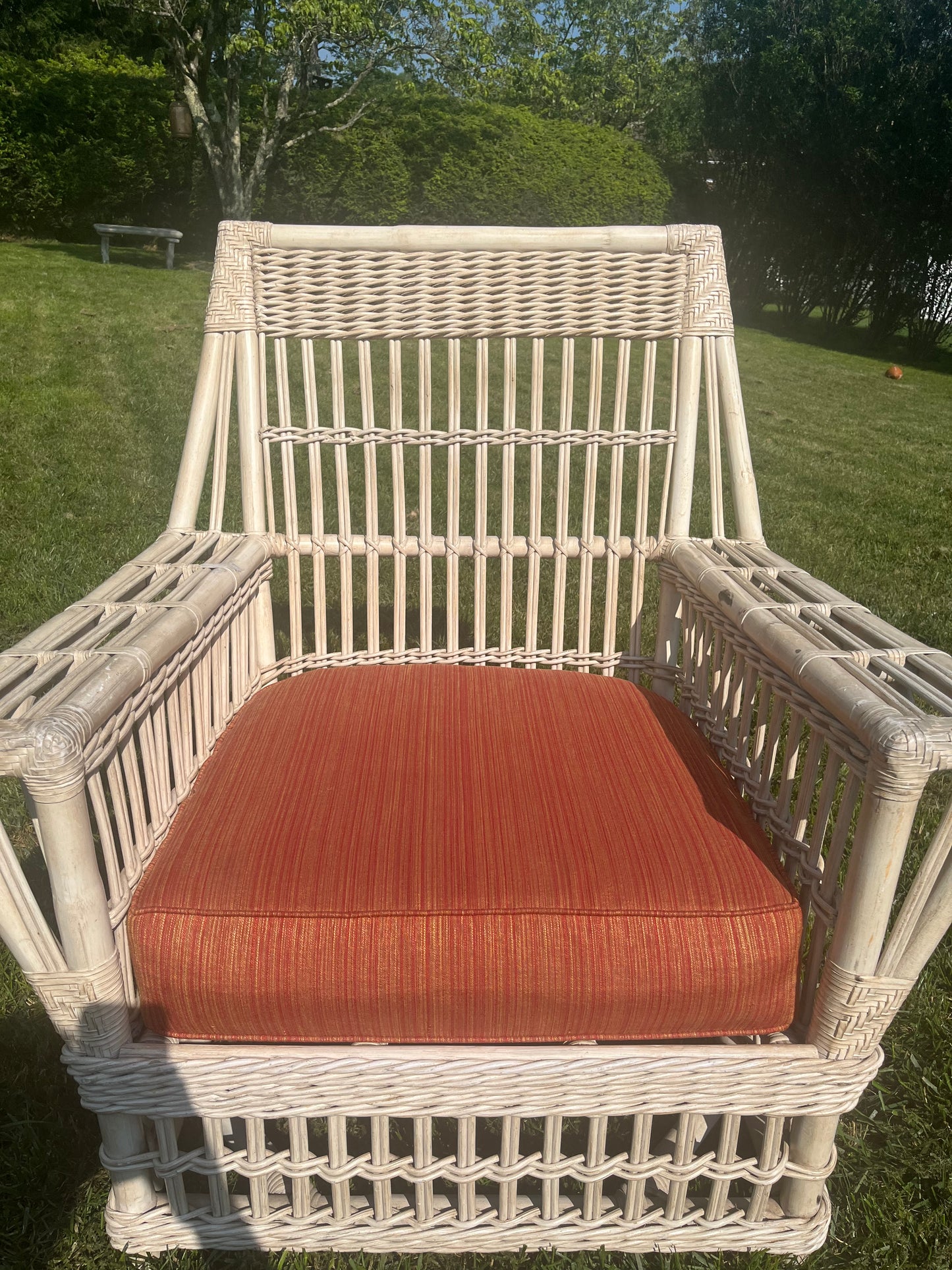 Wicker rattan chair