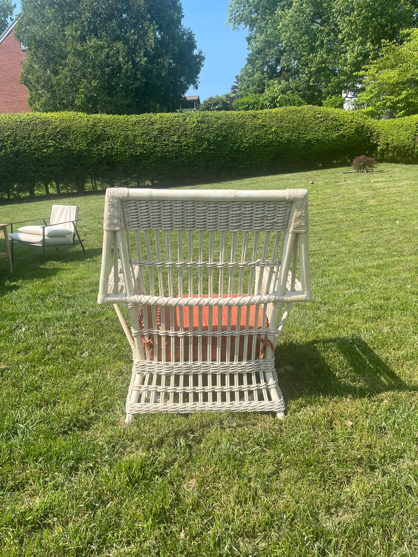 Wicker rattan chair