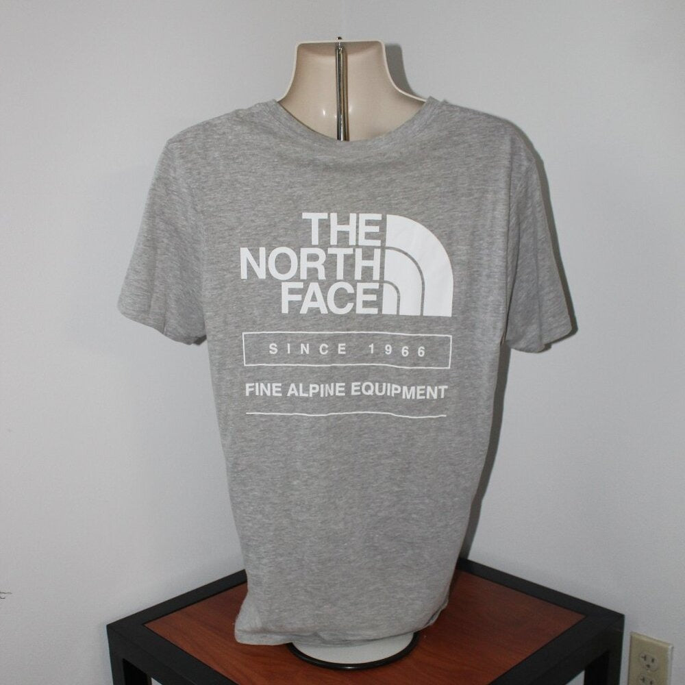 Grey North Face 'Since 1966 Fine Alpine Equipment T-Shirt - Size M