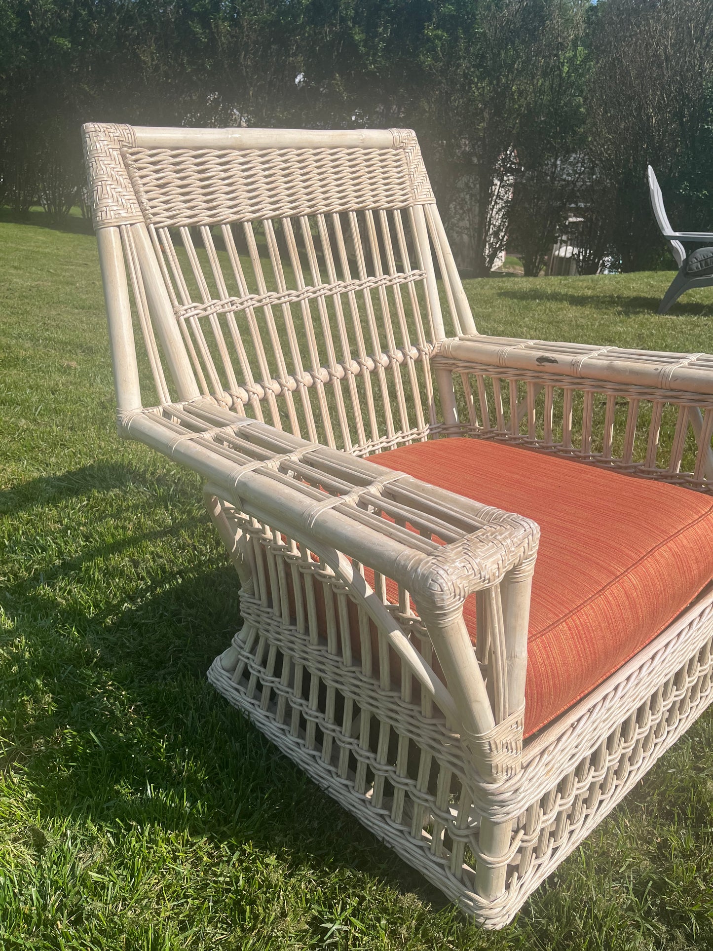 Wicker rattan chair