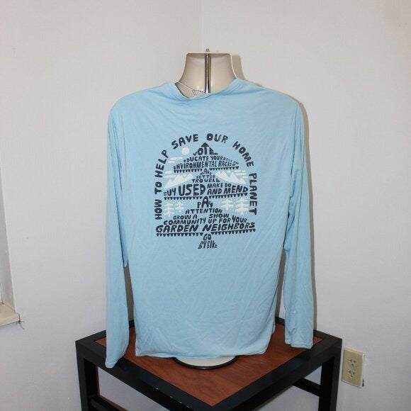 Men's Long Sleeved Capilene Cool Daily Graphic Shirt - Size L