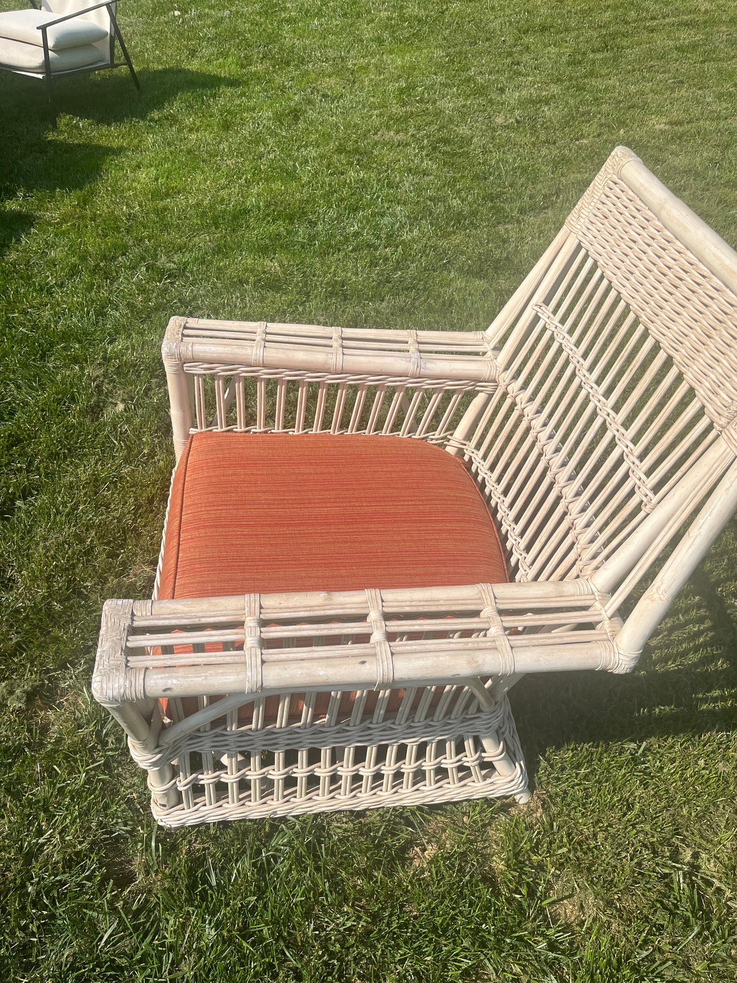 Wicker rattan chair