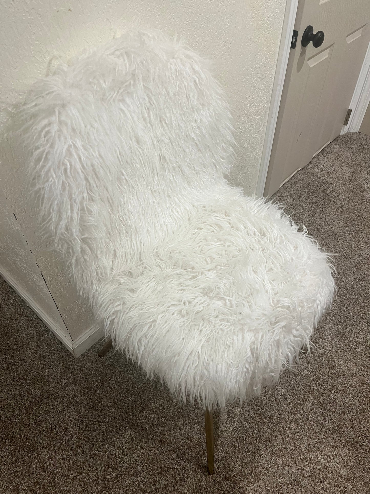 Fuzzy chair from target