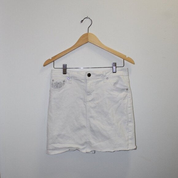 Earl Jean Denim Mini Skirt - Size US 6