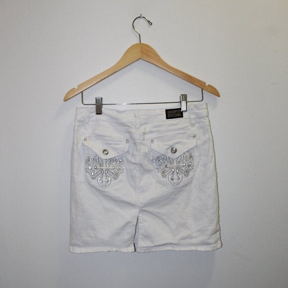 Earl Jean Denim Mini Skirt - Size US 6