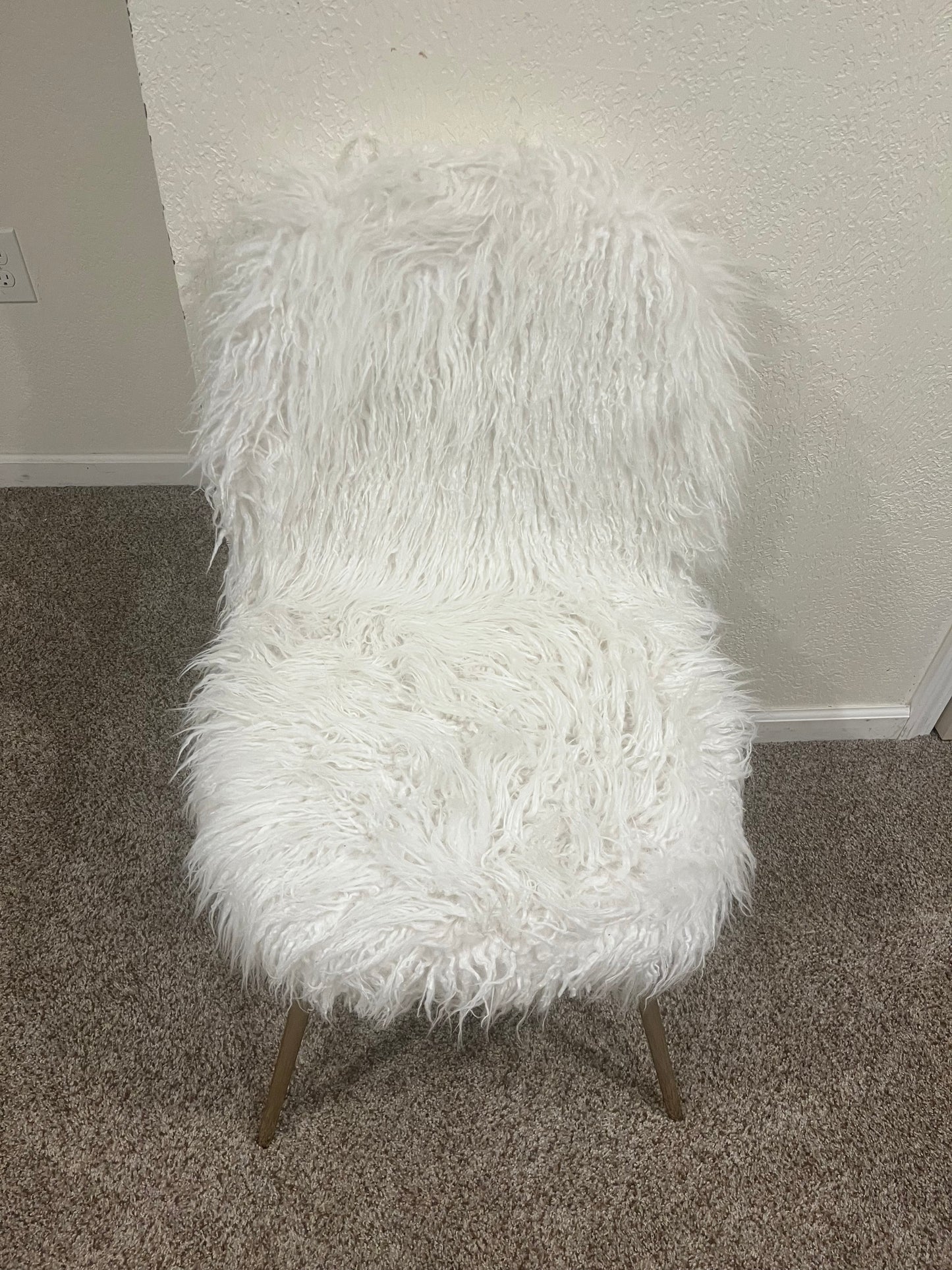 Fuzzy chair from target