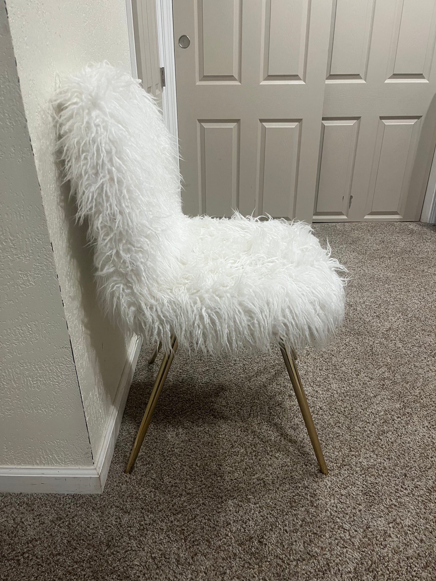 Fuzzy chair from target