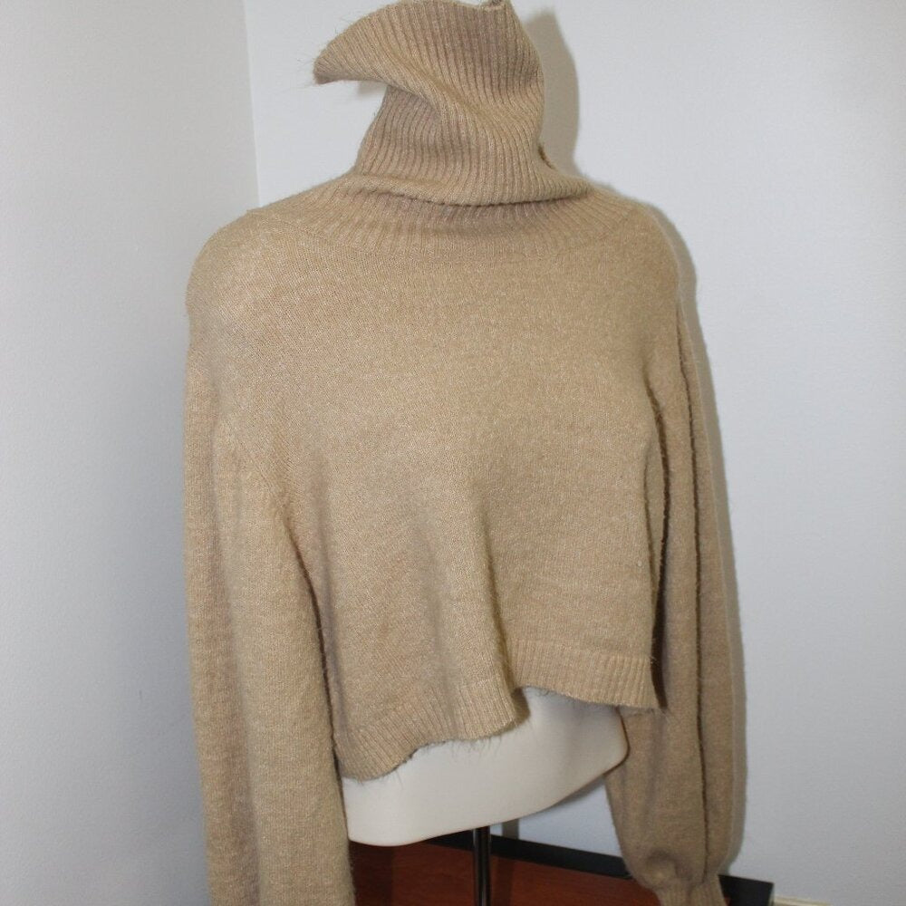 Princess Polly Cropped Cashmere Turtleneck - Size US 8