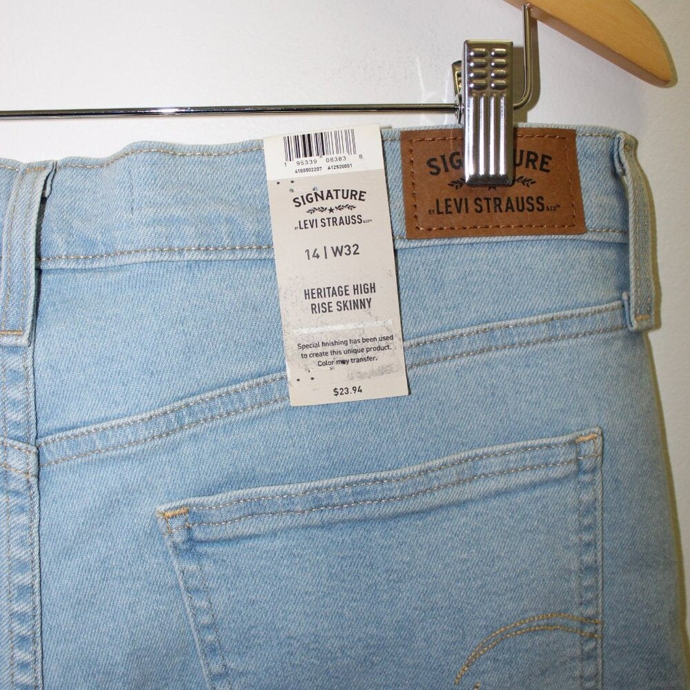 New Levi Strauss high Rise Skinny Jeans - Size 14|W32
