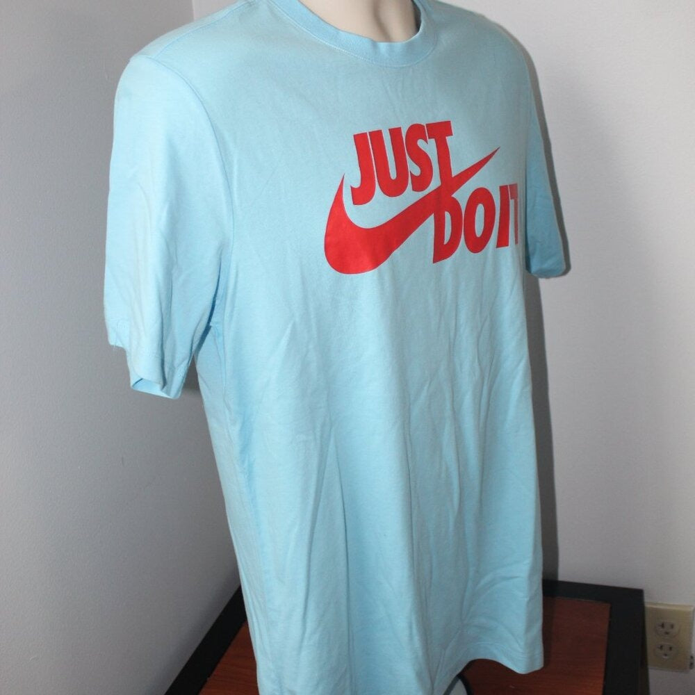 Men's Light Blue Nike Just Do It Short Sleeve T-Shirt - Size M