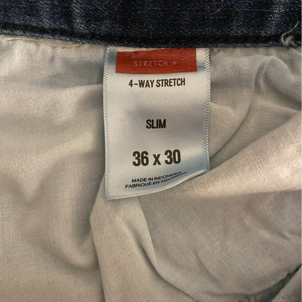 Express 4-Way Stretch Slim Jeans - Size 36x30