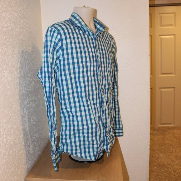 Express Extra Slim Fit Casual Button Up - Size L/G