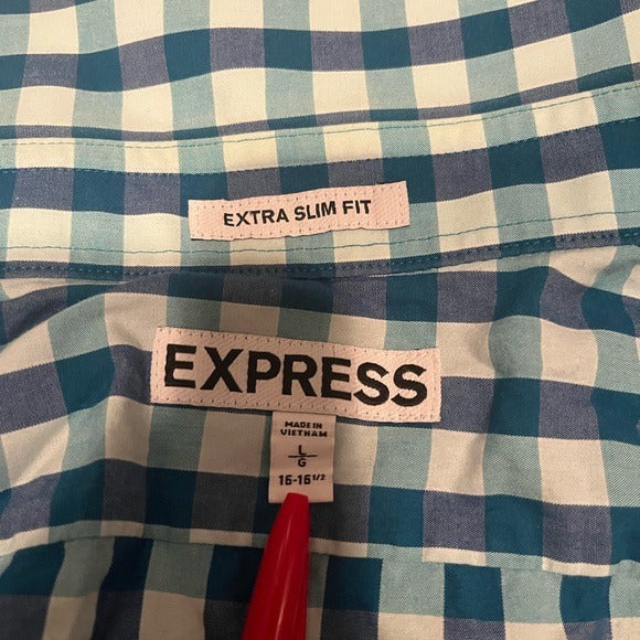 Express Extra Slim Fit Casual Button Up - Size L/G