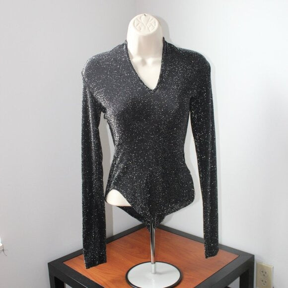 FOREVER 21 Glitter Bodysuit - Size S