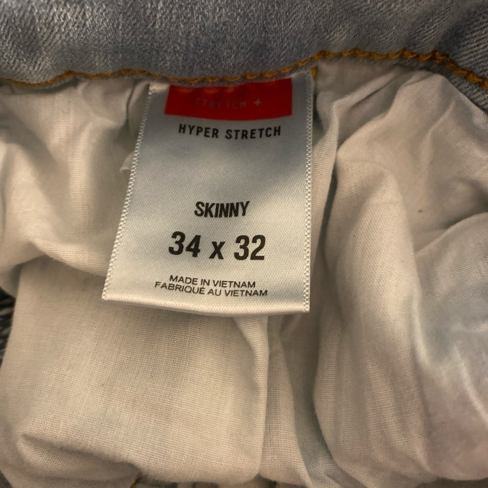 Express Hyper Stretch Skinny Jeans - Size 34x32