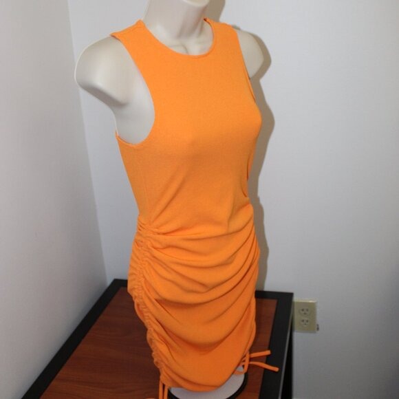 H&M Divided Ribbed Jersey Dress With Gathers - Size XS