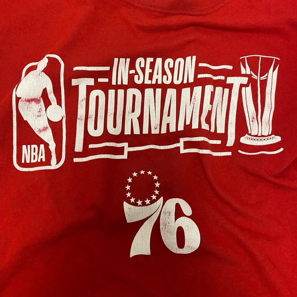 Philadelphia Sixers 76ers 2023 In-Season Tournament T-Shirt - Size XL
