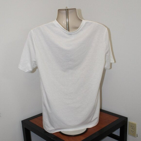 Happy Face Graph Casual Short Sleeve T-Shirt - Size M