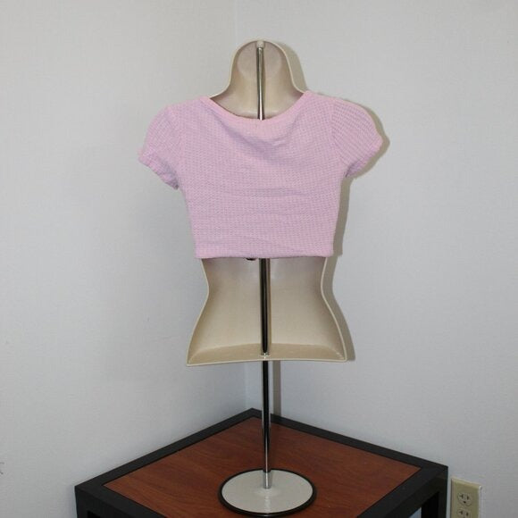 LA Hearts by PacSun Women's Pink Crop-Top - Size S