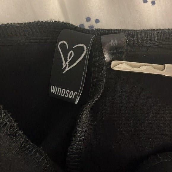 Windor Black Mini Skirt - Size M