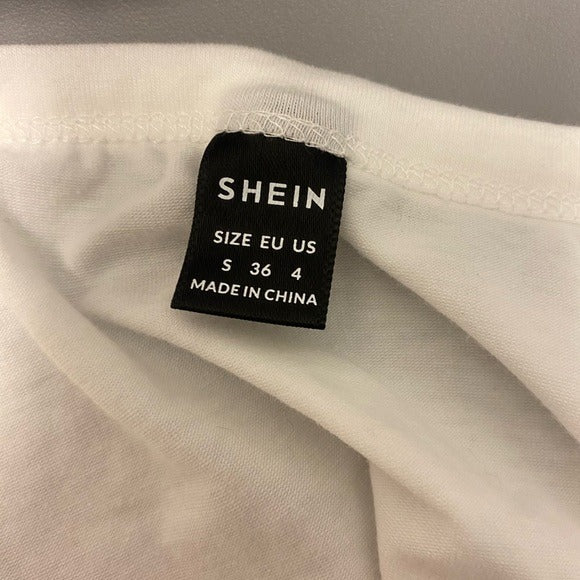 Shein ICON Figure Graphic Y2K Short Sleeve Crop Top - Size S