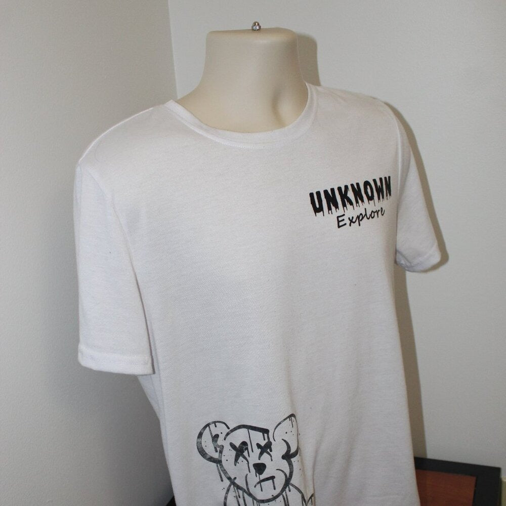 Manfinity Men Bear & Letter Graphic Tee - Size M
