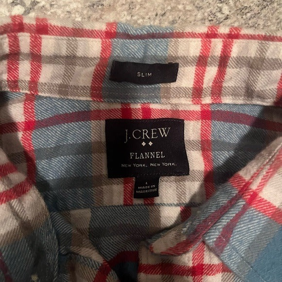 J. Crew Slim Fit Flannel - Size L