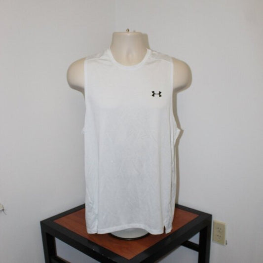 Under Armour Men's Left Chest Cut Off Tank Top - Size M