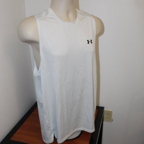 Under Armour Men's Left Chest Cut Off Tank Top - Size M