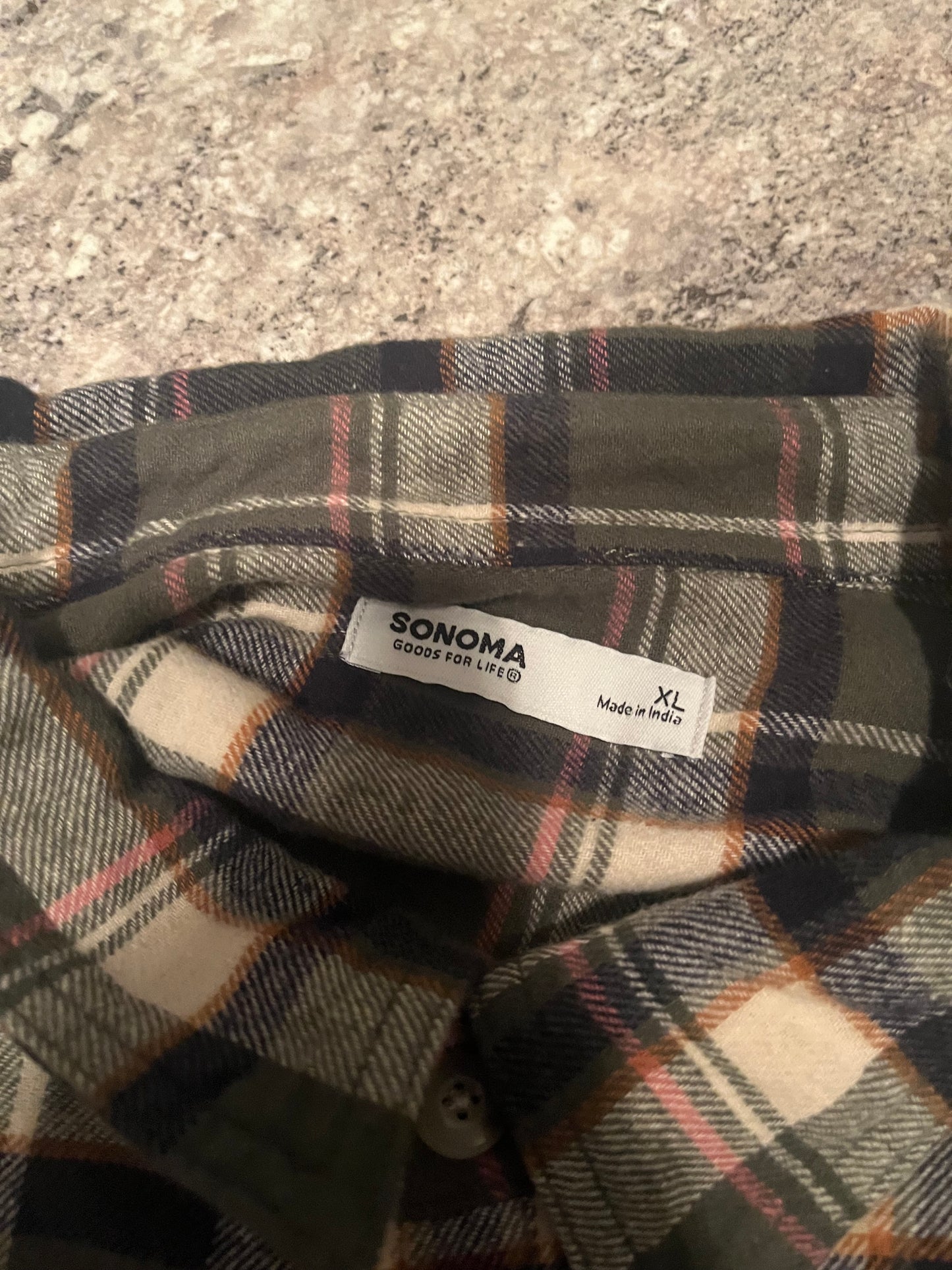 Sonoma Standard Fit the Supersoft Flannel - Size XL