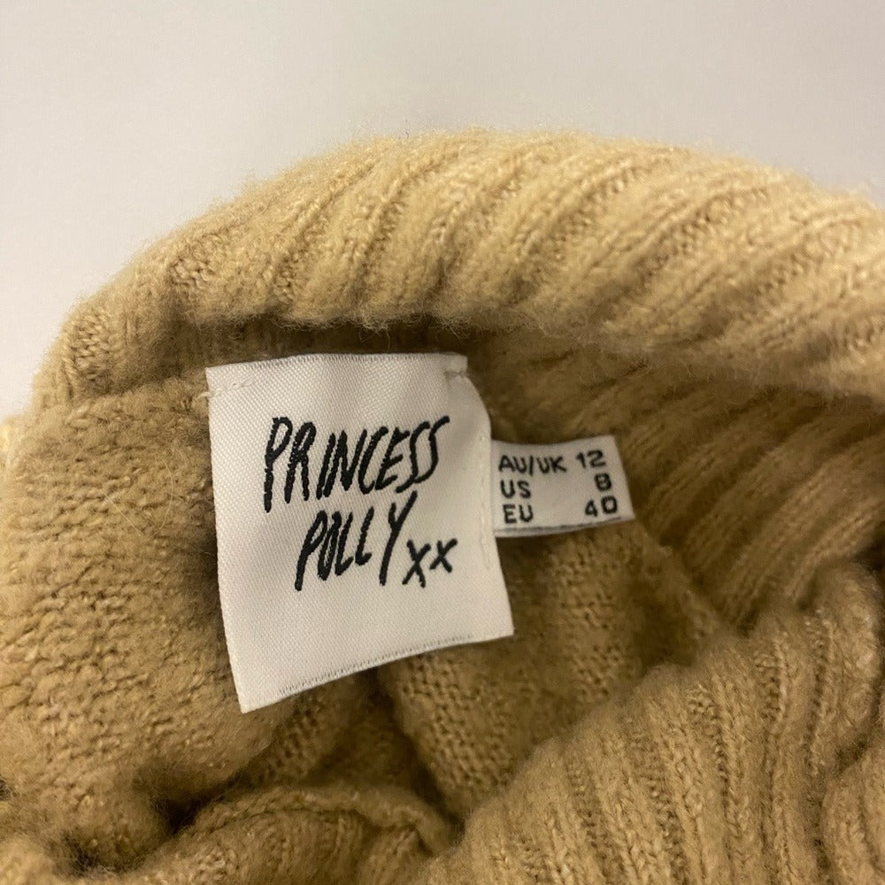 Princess Polly Cropped Cashmere Turtleneck - Size US 8