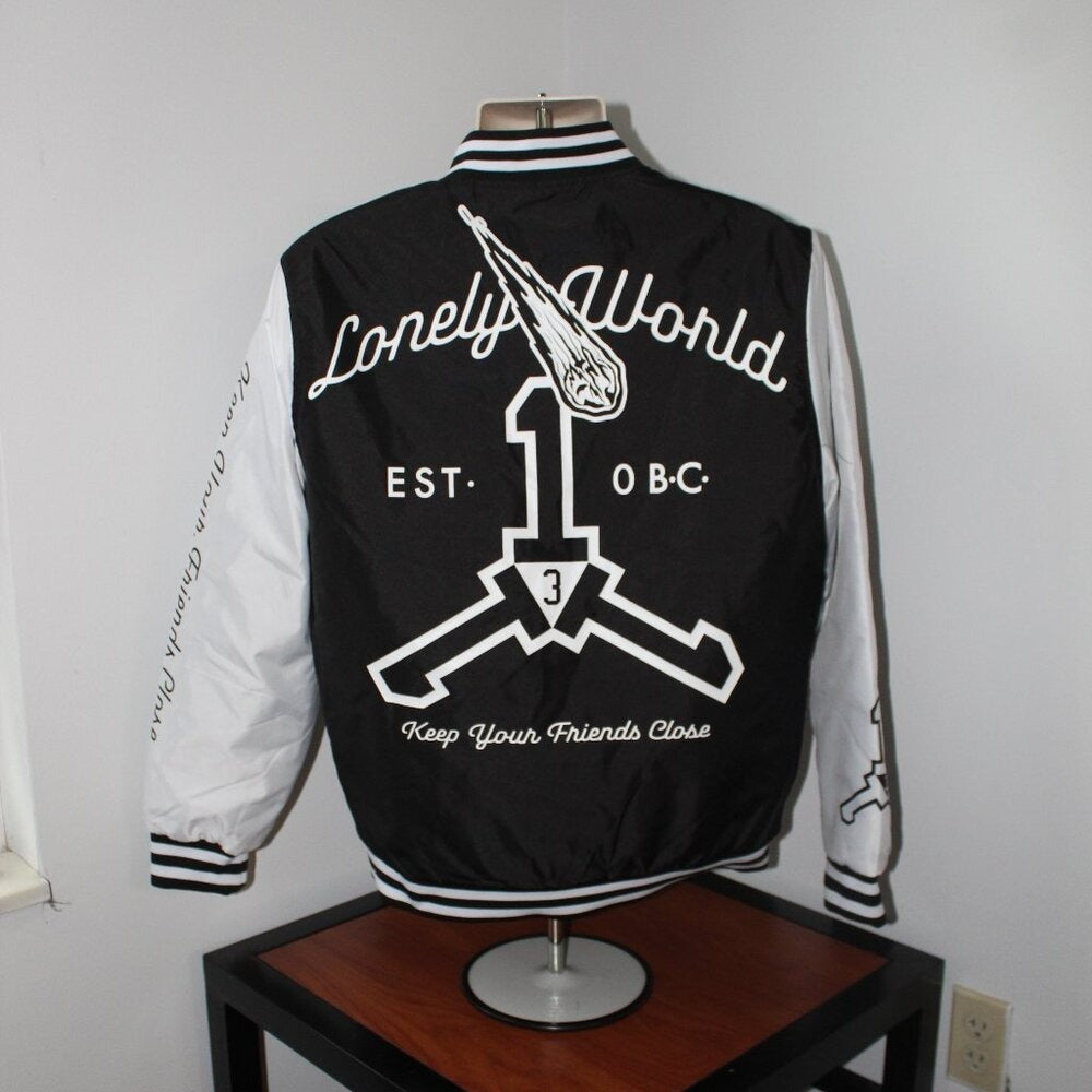 rue 21 Lonely World Varsity Jacket Coat - Size M