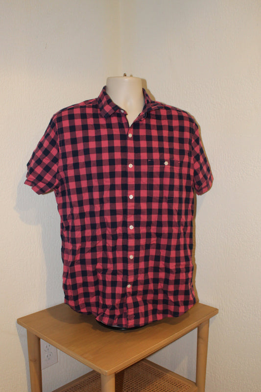 Express Short Sleeve Casual Button Up - Size L/G