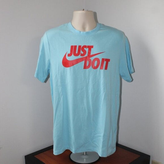 Men's Light Blue Nike Just Do It Short Sleeve T-Shirt - Size M