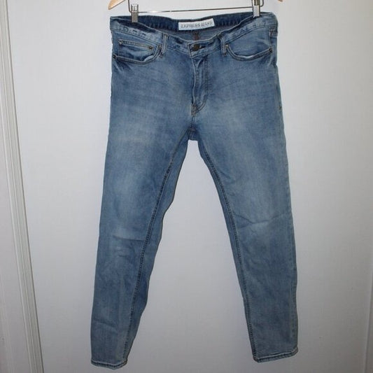 Express Alec Super Skinny Fit Jeans - Size 34x30