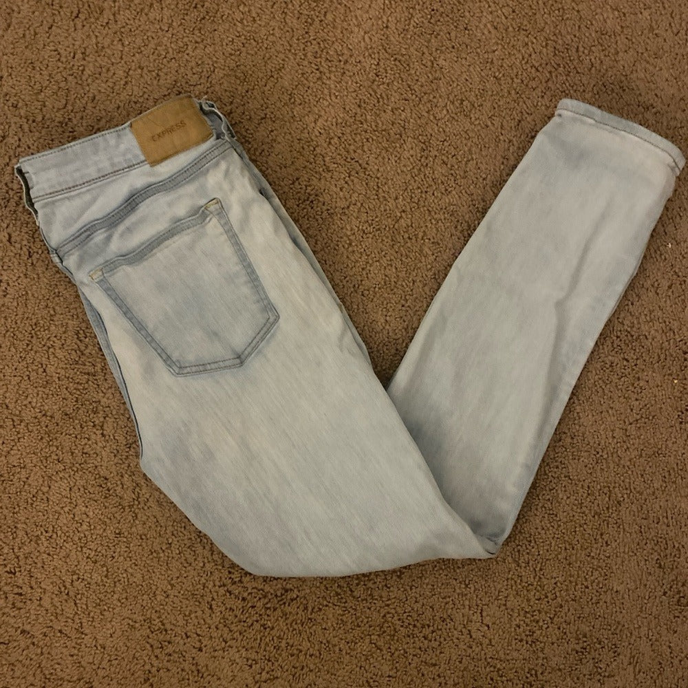 Express Hyper Stretch Skinny Jeans - Size 34x32