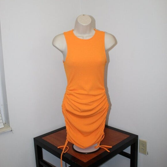 H&M Divided Ribbed Jersey Dress With Gathers - Size XS