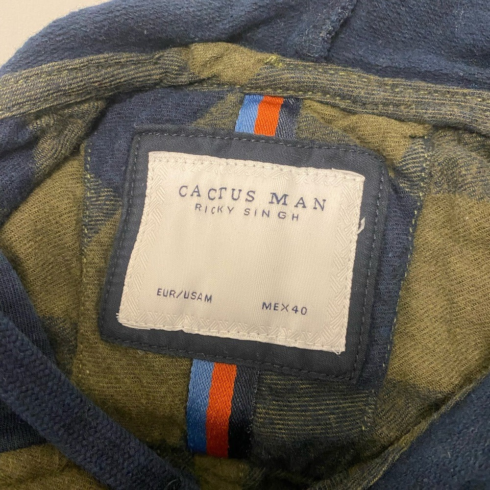 Cactus Man Ricky Singh Flannel Hoodie - Size M