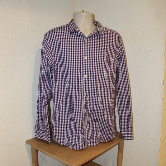 Banana Republic Non Iron Tailored Slim Casual Button Up - Size L