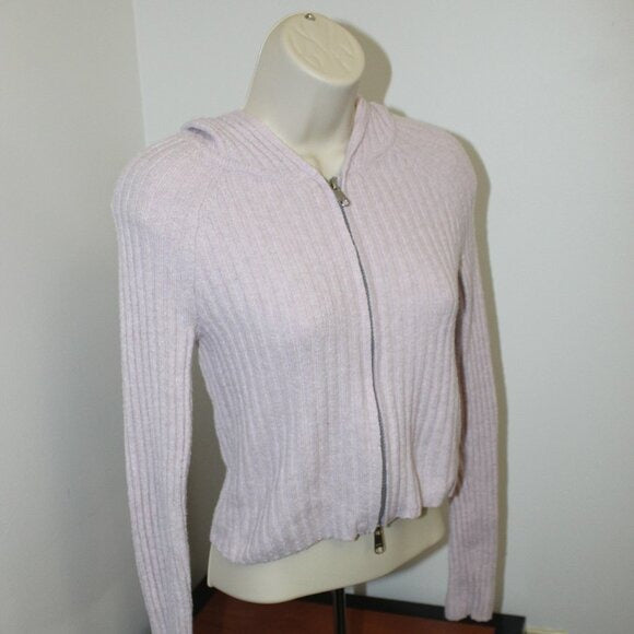 Aéropostale Pink Full-Zip Sweater - Size S